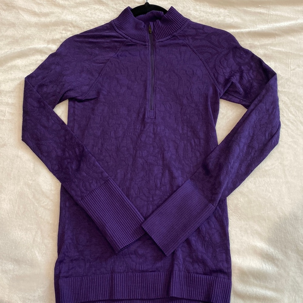 lululemon Rest Less 1/2 Zip Size 6 | Dark Court Purple